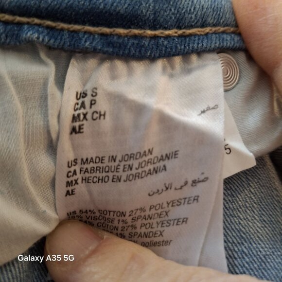 Style & Co Womens Wide Crop Jeans Blue Denim Size 16 Boho Classic - Picture 8 of 9